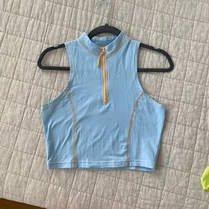 Ninth Hall Medium Zip Up Sleeveless Turtleneck